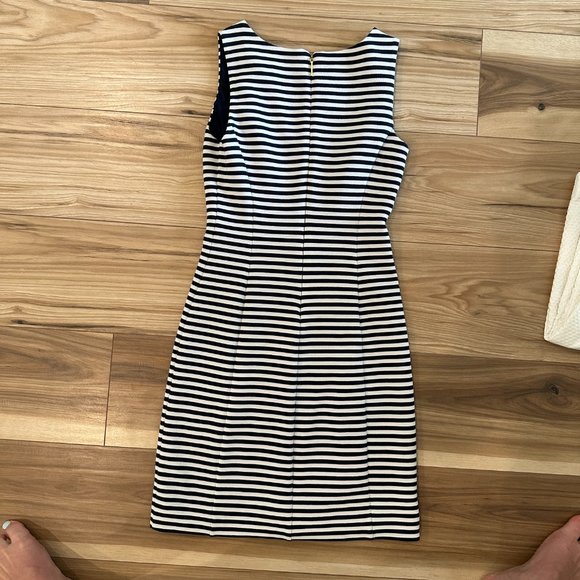 Lilly Pulitzer Dress Janice Shift True Navy Ottoman Stripe Size XS - Picture 2 of 4